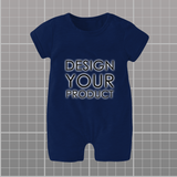 Custom Baby Romper - Navy / 0-3 months